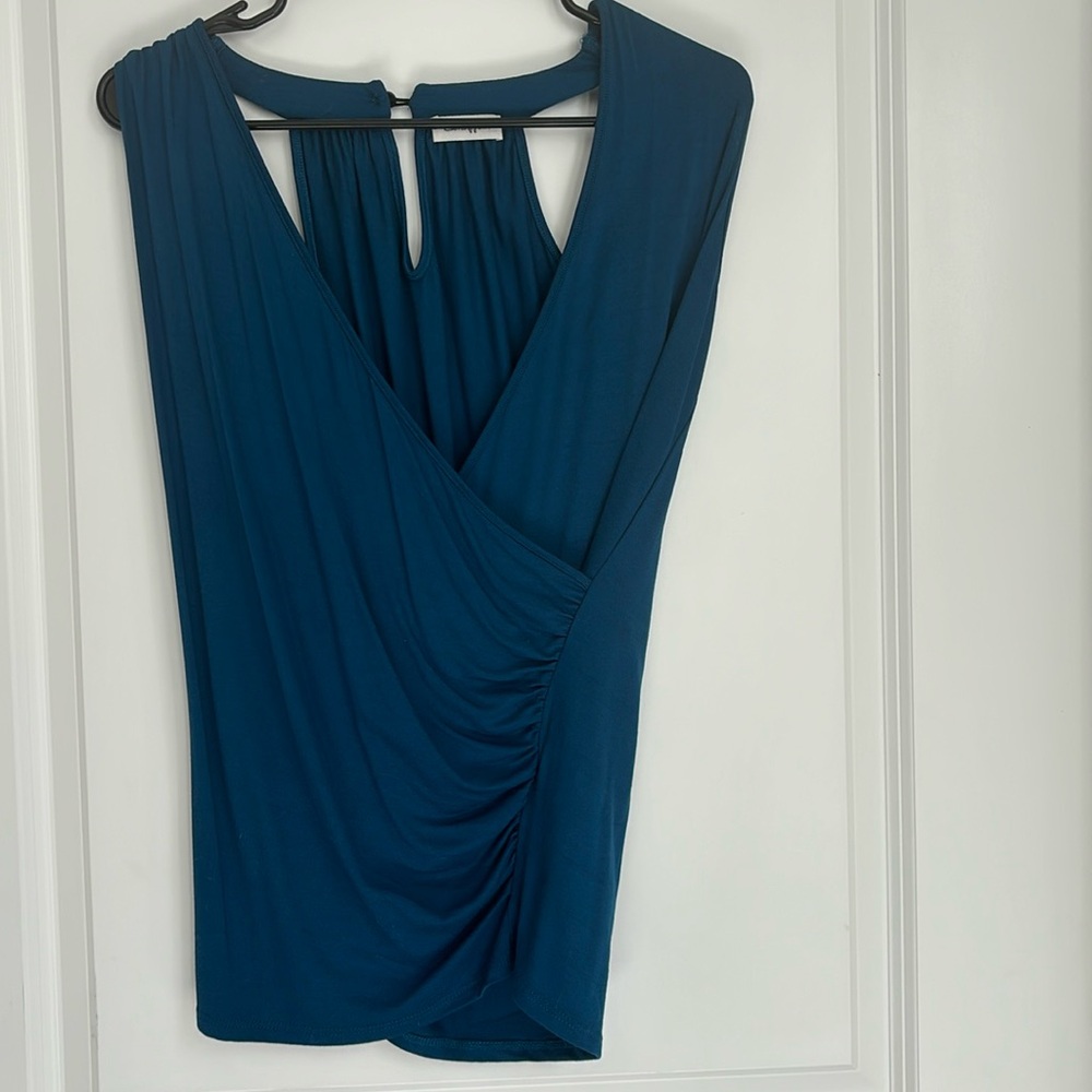 Loveappella Faux Wrap Top